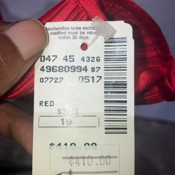 Saks 5th Avenue Red with beaded and faux pearl jacket - Picture 11 of 12